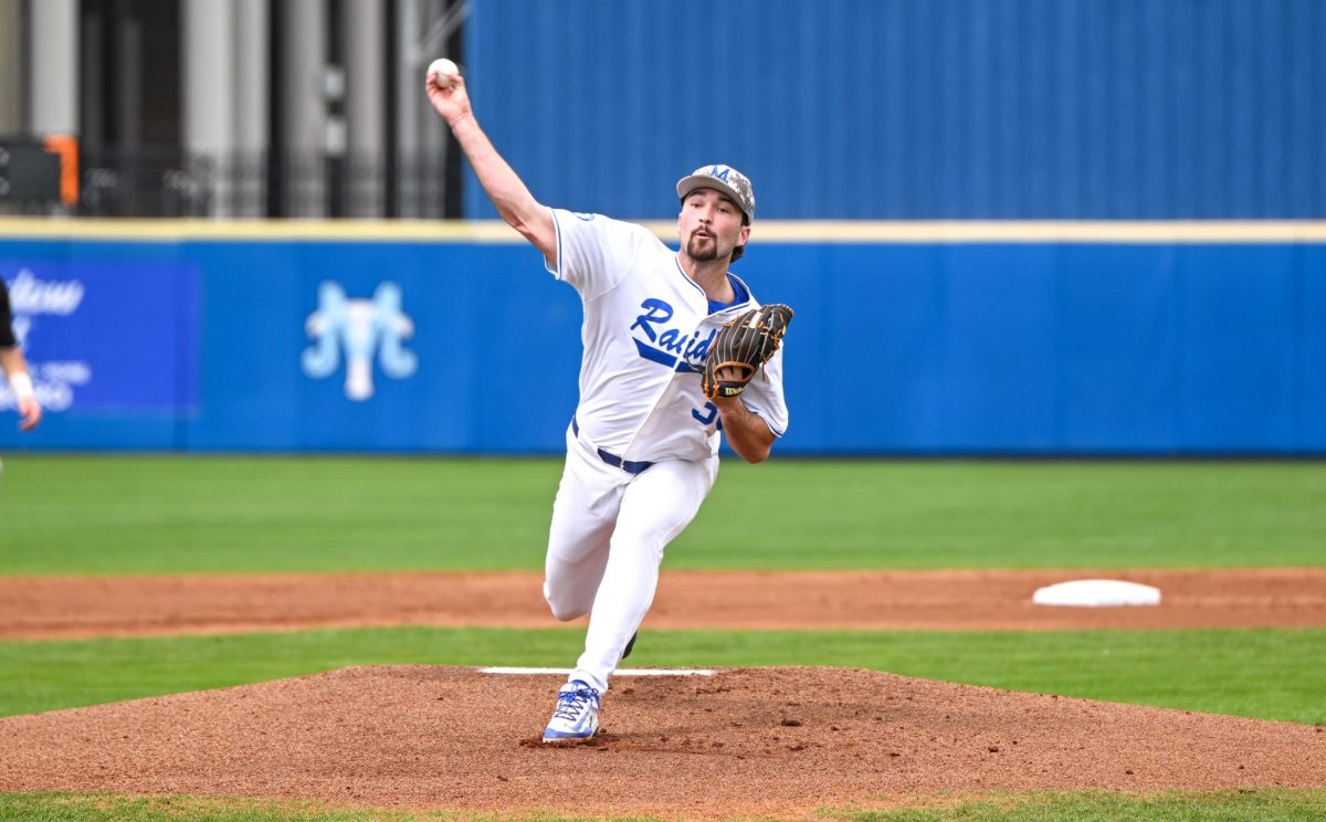 MTSU pitcher David Horn Jr. throws a pitch against Kennesaw State at Reese Smith Jr. Field on March 15, 2026. 