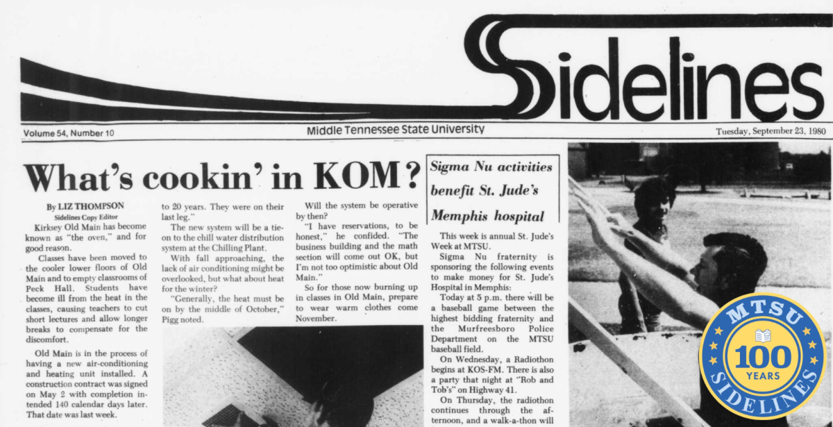 Sidelines, Sept. 23, 1980.