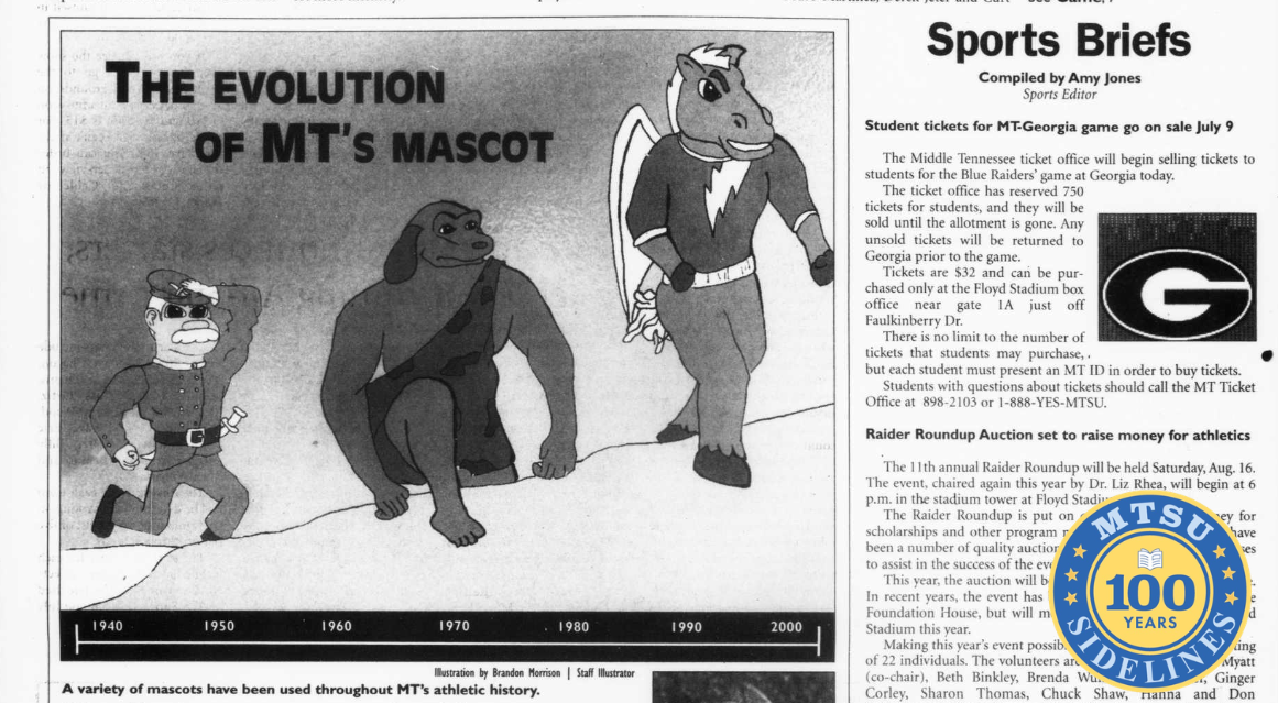 Sidelines, July 9, 2003. 