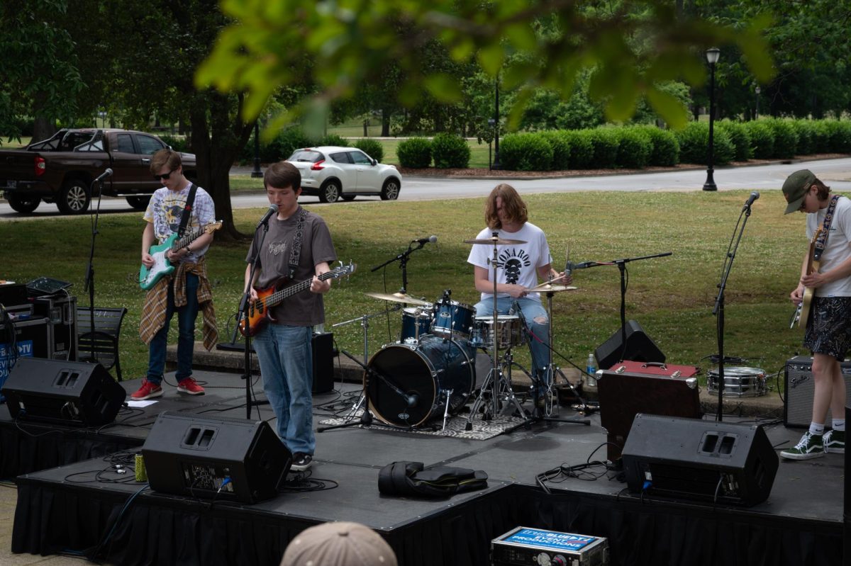 Lavender Decline performs during Monaroo at Monohan Hall on Apr 25, 2026.