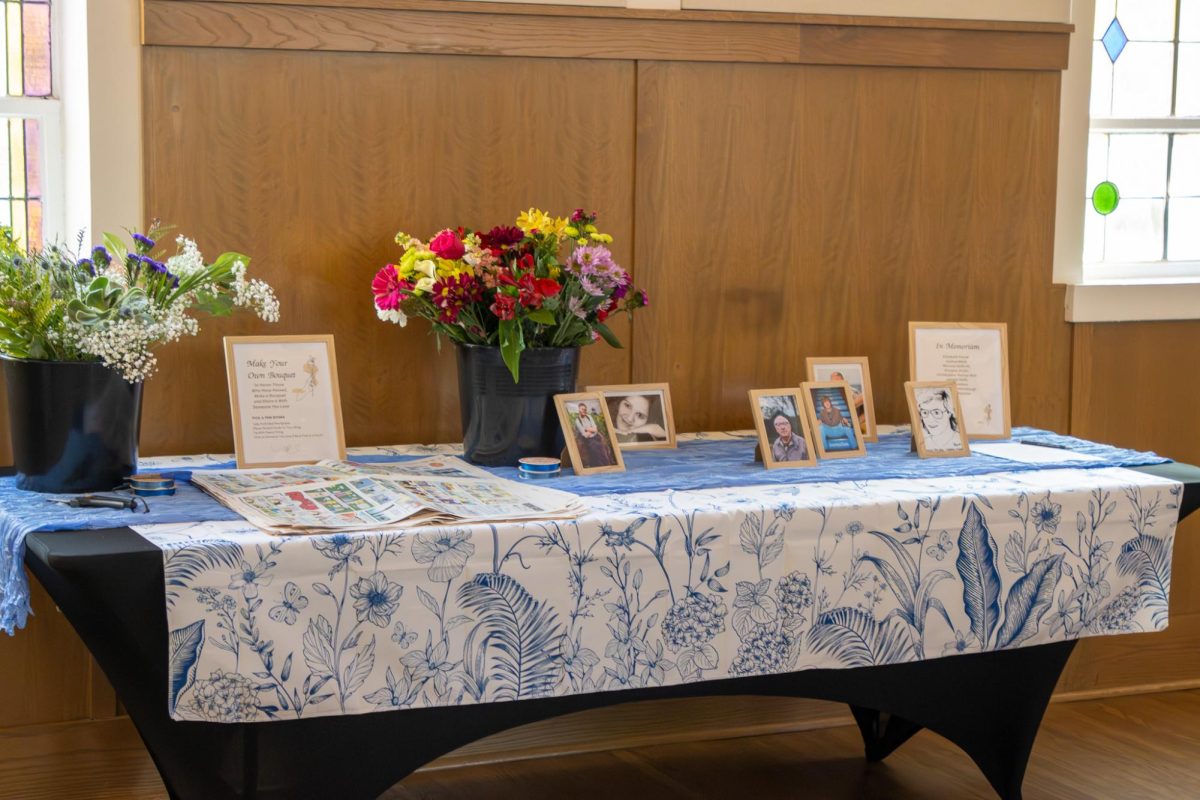 The "In Memoriam" table during the MTSU Sidelines 100 Years Celebration at Riverside Revival in Nashville, Tennessee, on April 9, 2026. 