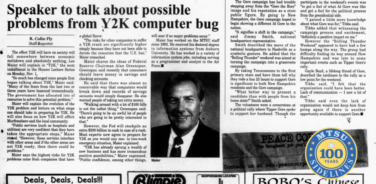 Sidelines, Oct. 28, 1999.