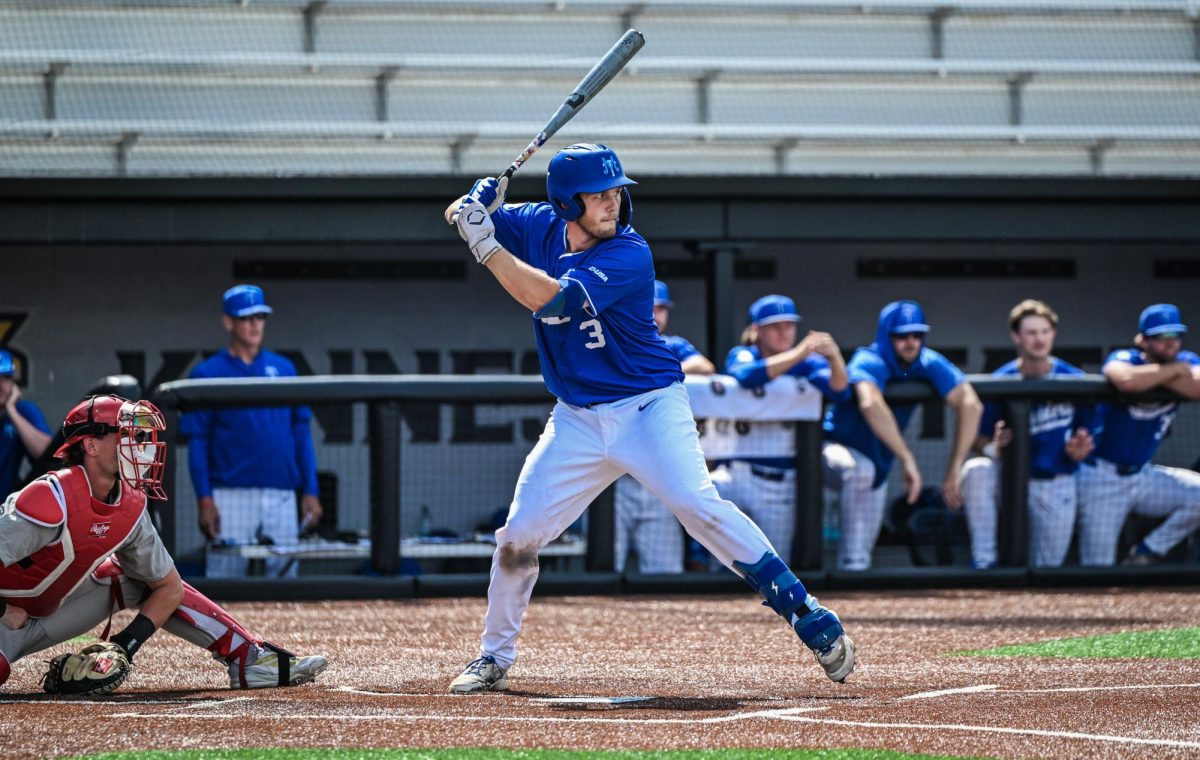 during a game against Jacksonville State University at Mickey Dunn Stadium on May 21, 2026. 