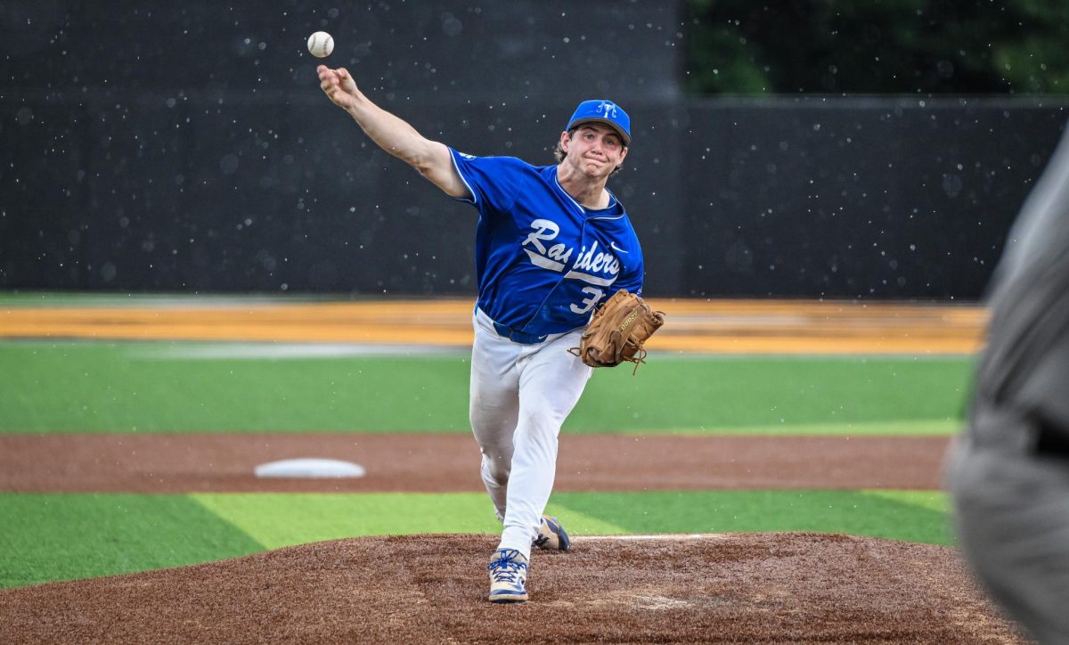 MTSU pitcher Drew Horn releases a pitch during a game against Jacksonville State University at Mickey Dunn Stadium on May 21, 2026. 