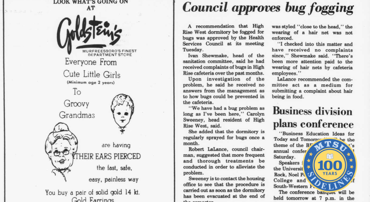 Sidelines, April 8, 1976. 