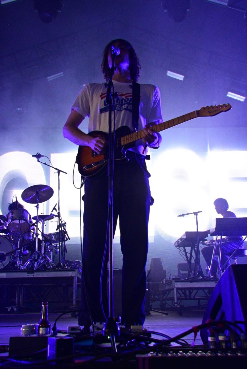 Geese performing at That Tent during Bonnaroo Music & Arts Festival in Manchester Tenn. on June 12, 2026.