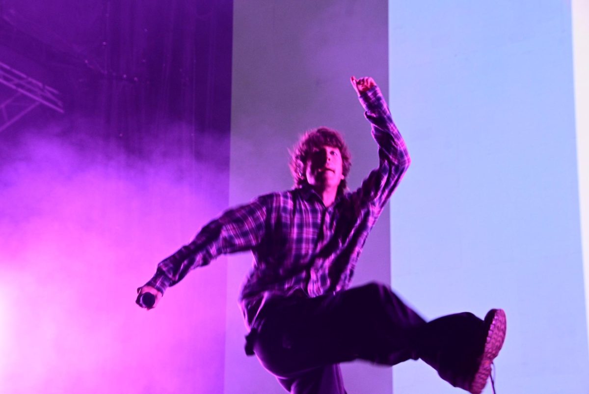 Brendan Yates of Turnstile dancing on the Which stage at Bonnaroo Music & Arts Festival in Manchester Tenn. on June 12, 2026. 
