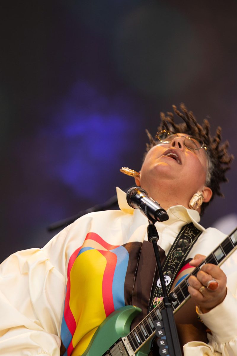Alabama Shakes performs on the What Stage at Bonnaroo Music & Arts Festival, 2026. 