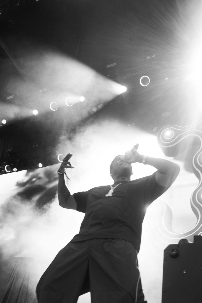 Clipse performing on the Which Stage at Bonnaroo Music & Arts Festival, 2026. 
