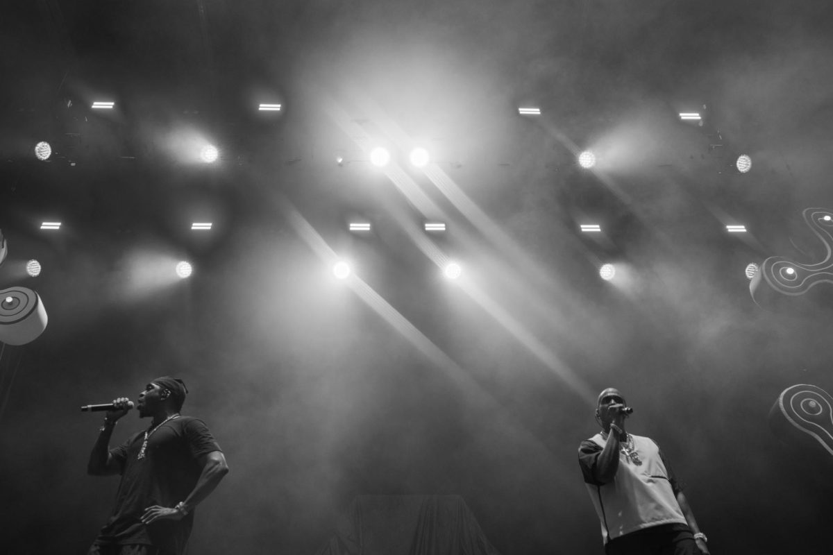 Clipse performing on the Which Stage at Bonnaroo Music & Arts Festival, 2026. 