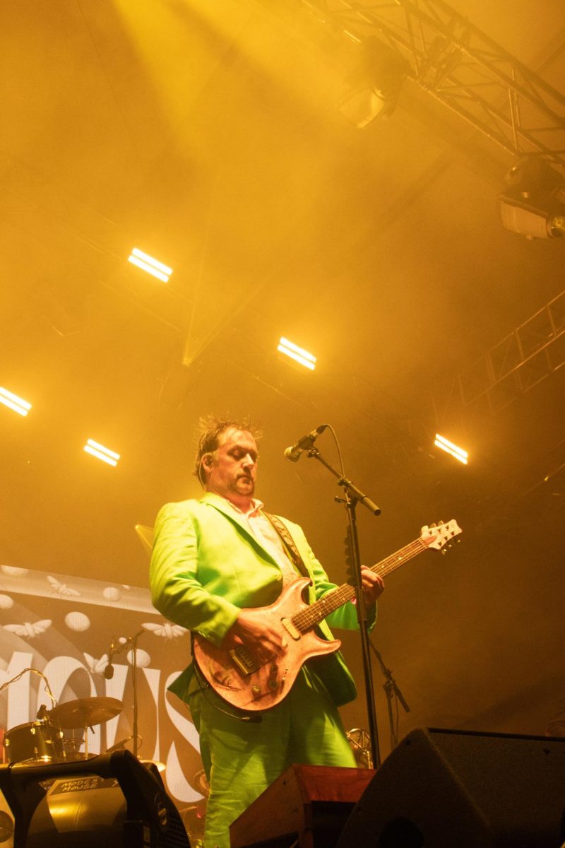 Modest Mouse performing on This Tent at Bonnaroo Music & Arts Festival, 2026. 