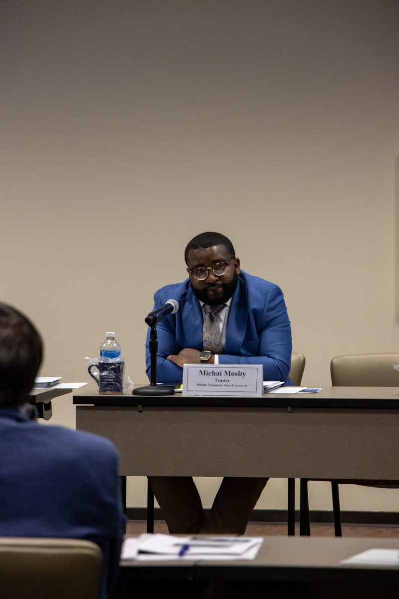 Michai Mosby sitting at the quarterly board meeting on June 16, 2026.