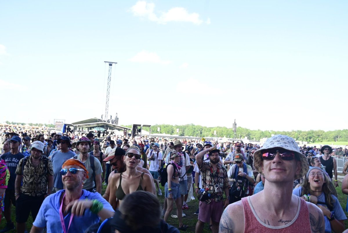 Crowd dances along to Thursday's lineup at the What Stage, on Thursday June 11, 2026