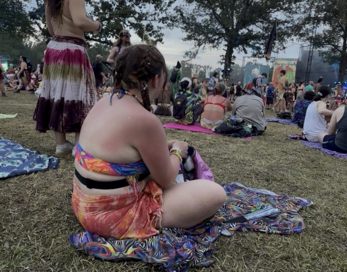 Estrella Gomez waits patiently for the Rainbow Kitten Surprise set.
