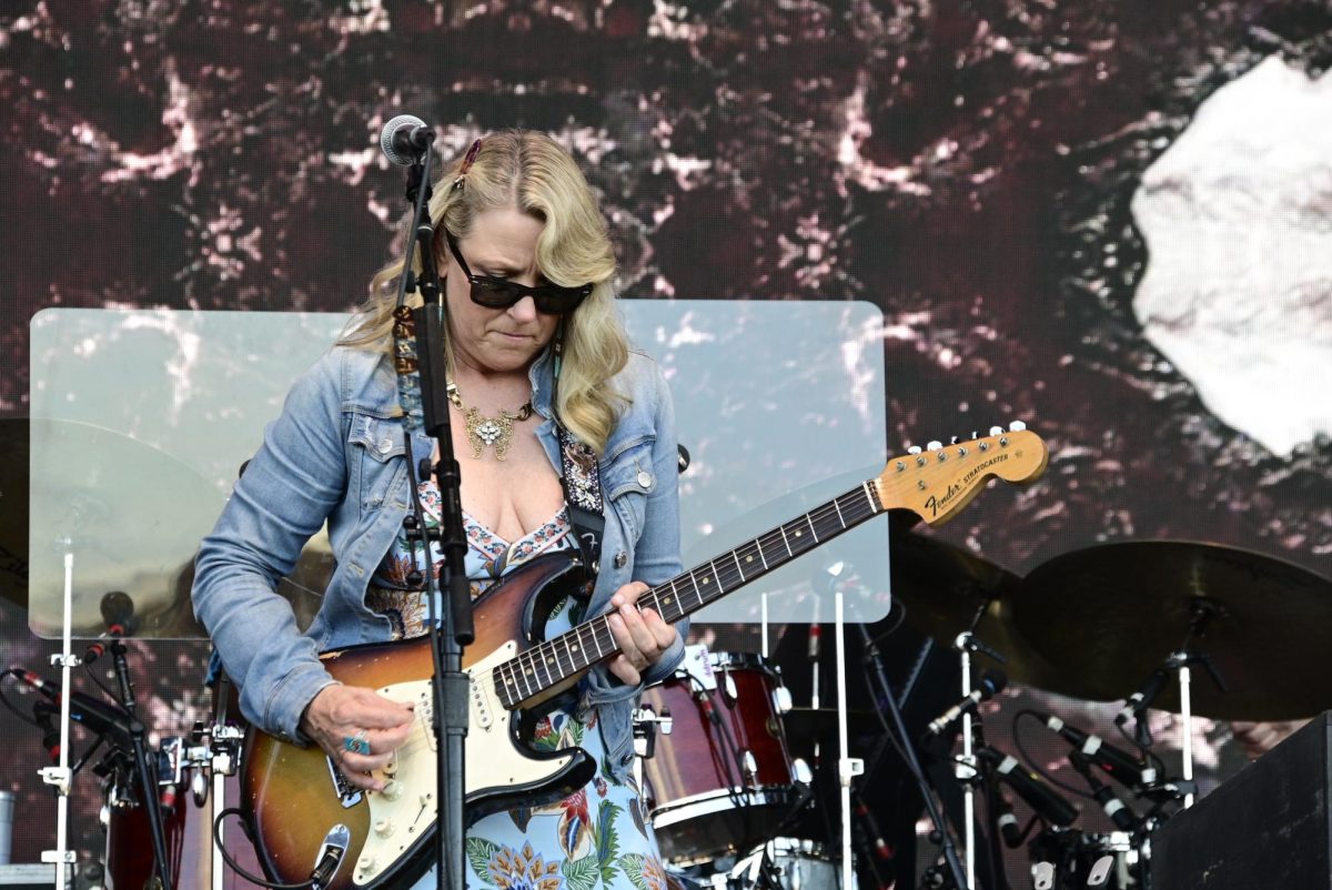 Susan Tedeschi performs on the What Stage at Bonnaroo Music & Arts Festival in Manchester, Tennessee, on June 14, 2026.